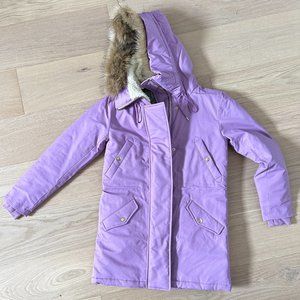 XXS NWT J. Crew Perfect Winter Parka in Muted Orchid